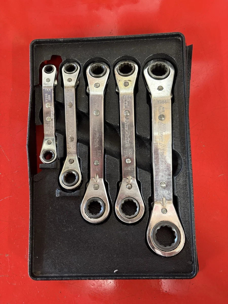 Blue Point Set Ratcheting Box Wrench Automotive Hand Wrenches for