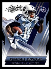 Kendall Wright 2014 Panini Absolute #76 Tennessee Titans DIE CUT CARD
