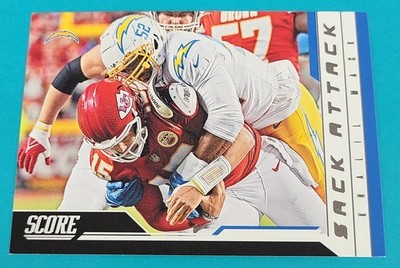2023 Score Sack Attack #14 Khalil Mack Los Angeles Chargers FOOTBALL Card H7