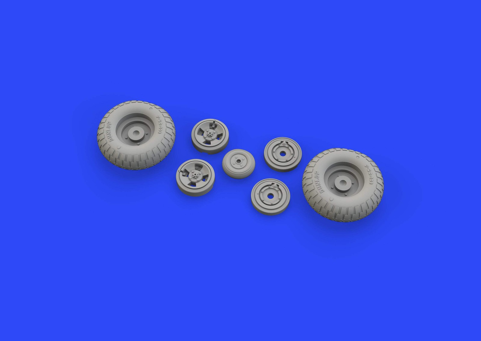 Eduard Brassin 632130 1:32 Supermarine Spitfire Mk.IXc wheels with weighted tyre