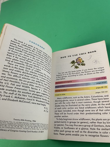 Flowers Golden Nature Guide 1964 Paperback Zim Familiar American Wildflowers PB - Picture 6 of 9