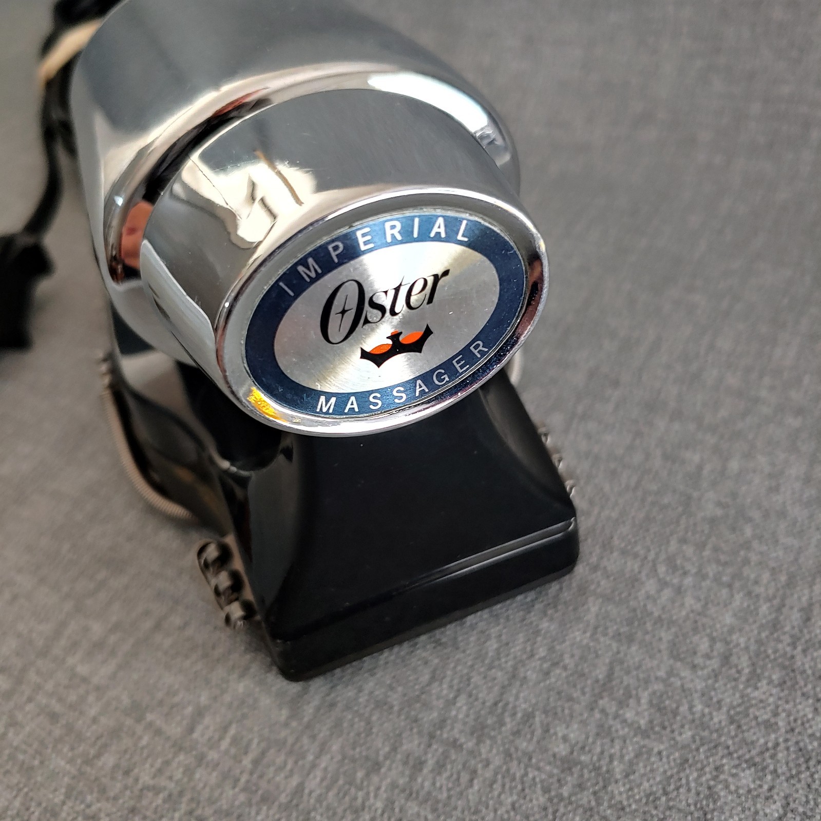 Vintage OSTER 138-11A Imperial Massager Chrome Handheld 2 Speed Vibrating Tested