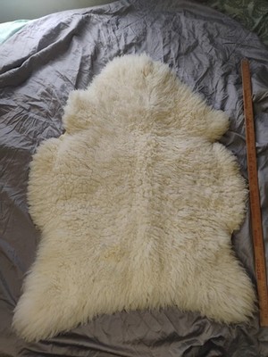 Genuine Lamb Sheep Skin Rug 38 X28 Roughly Sheepskin Rug 