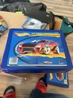 Hot Wheels Travel Case and 20 Vintage Hot Wheels & Matchbox Cars