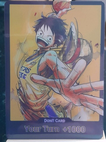 Monkey D Luffy Personalizado Don Card Lakers Eng Juegos de Cartas de Una Pieza OPTCG Holo - Imagen 2 de 11