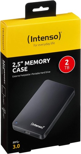 Intenso Memory Case 2 TB Portable Hard Drive, Black - 第 10/10 張圖片
