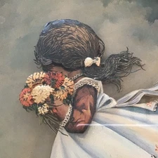 Vintage 3D Turner Wall Accessory Print By G. Ranck. Solid Wood Frame, Matted, 