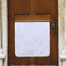 Letter Box Catcher for Front Door, White Post Catcher for Letterboxes-No Tools