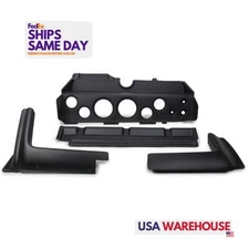 Autometer 2139, One Direct Fit Dash Panel 70-74 Mopar E-Body Black Plastic Perfo