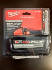 New Milwaukee 48-11-1865 M18 REDLITHIUM HIGH OUTPUT XC 6 Ah Lithium-Ion Battery