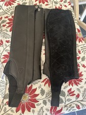 Junior Ariat Chaps Medium Tall Black Leather