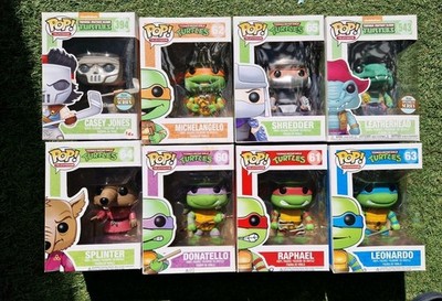 Funko Pop! Teenage Mutant Ninja Turtles TMNT Set #60 #61 #63 #65 Neu in OVP SELTEN RARITÄT