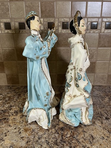 KATHI URBACH Porcelain Asian Pair Royals Figurines Late 1940’s Vintage - Picture 6 of 22