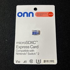 Onn 256GB Micro SDXC Express Card Compatible With Nintendo Switch 2 Brand New