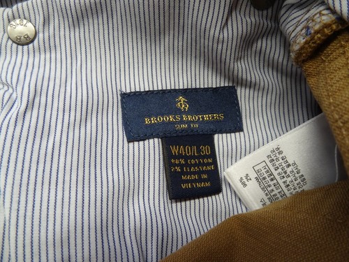 NWT Brooks Brothers 40x30 Slim Fit 5-Pocket Stretch Corduroy Pant 100150923 - Picture 5 of 15