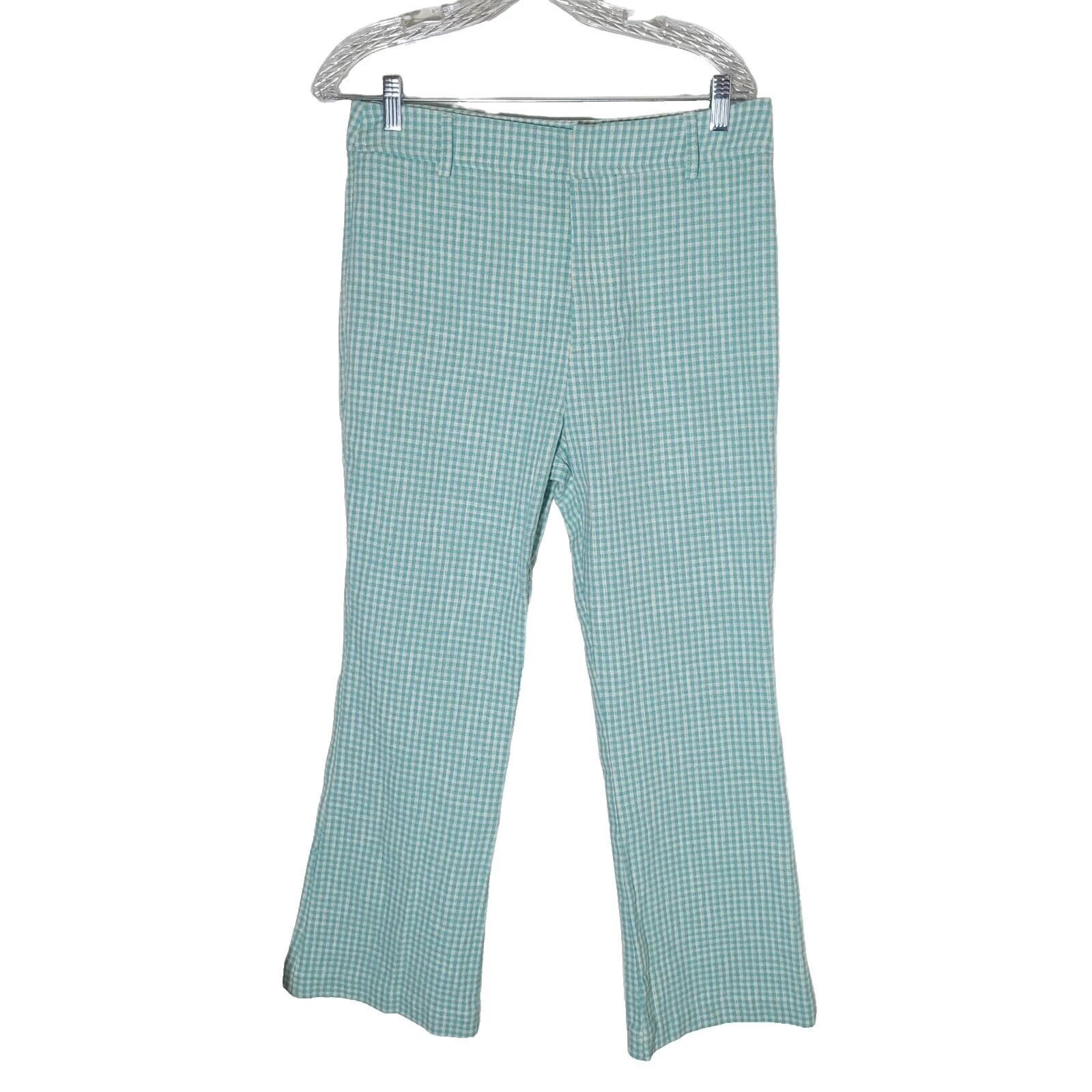 Checked Cotton Pants for Women
