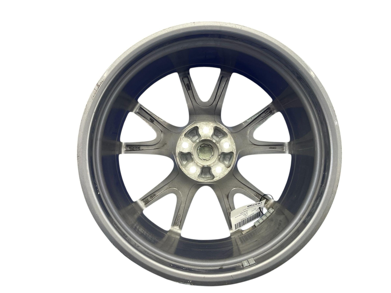 2008-2014 FERRARI CALIFORNIA 20X8 FIVE Y SPOKE WHEEL RIM SILVER *CURB RASH*