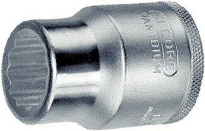 Gedore 6-kant 12-kant Steckschlüsseleinsatz 3/4'' verchromt Innenvierkantantrieb