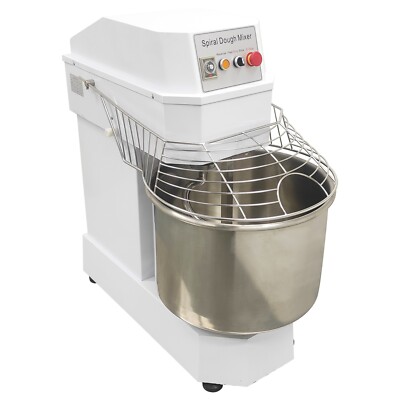 60qt Commercial Double-acting Dough Mixer 2-Speed Sprial Dough Mixer 220V 3KW