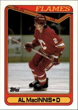 1990-91 Topps Al MacInnis #127b Calgary Flames