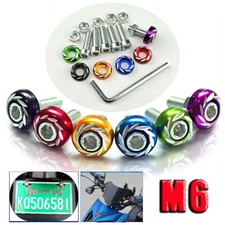 M6 Aluminum Allen Bolts Socket Cap Screws Cup Washer Hex Nut Set Motorcycle DIY