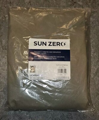 Sun Zero Cyrus Total Blackout Single Curtain Panel Olive Green 40'' x 84'' - New