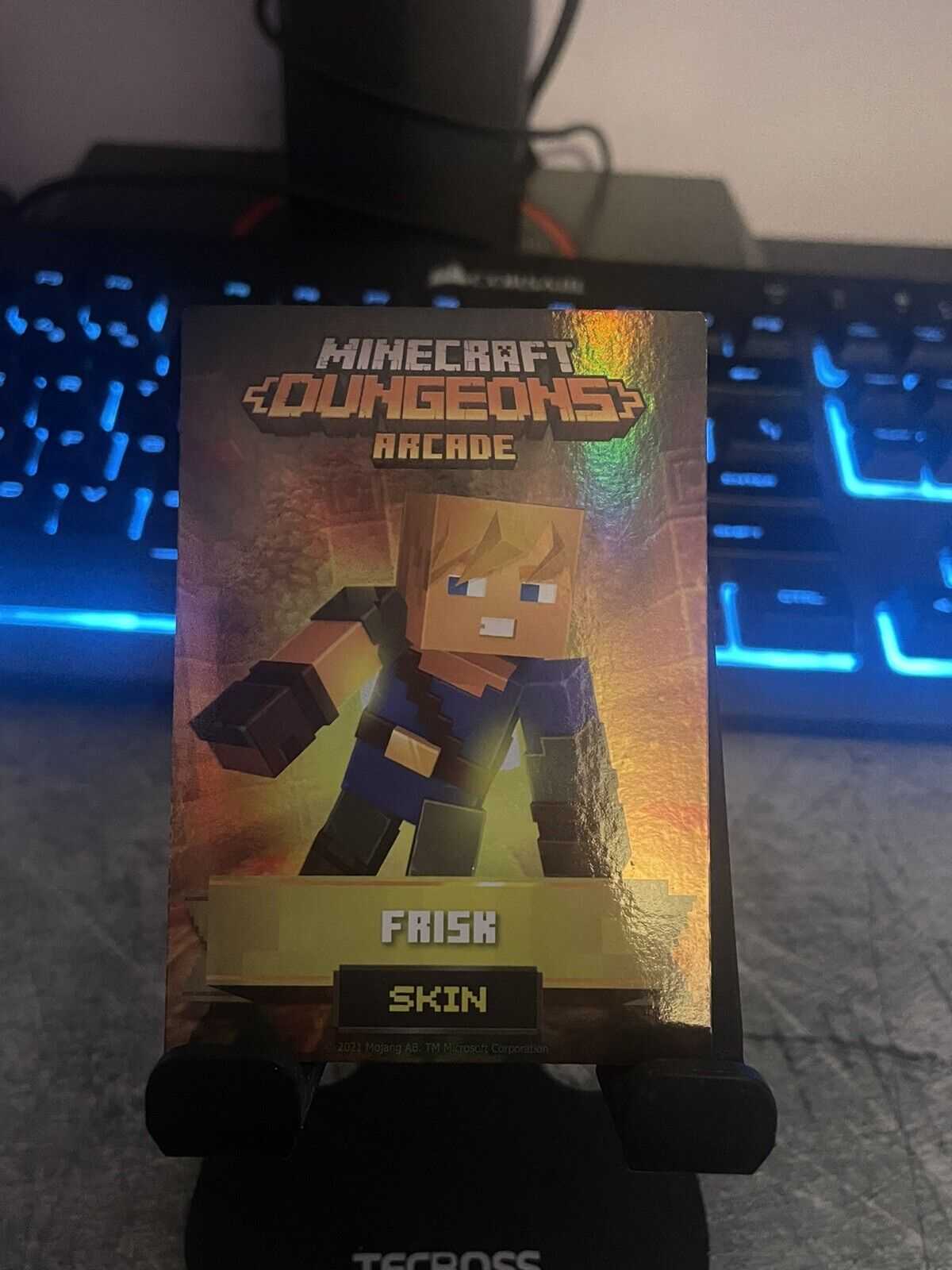 2021 Minecraft Dungeons Arcade Vending Cards Unique Foil Ender