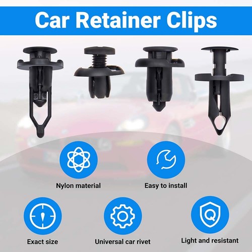 40 Clips for Hole Plastic Rivets Retainer Fender Bumper Push Pin Fastener For GM - Picture 6 of 10