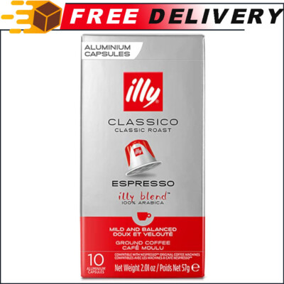 Illy Espresso Single Serve Coffee Compatible Capsules, 100% Arabica Bean, 10ct