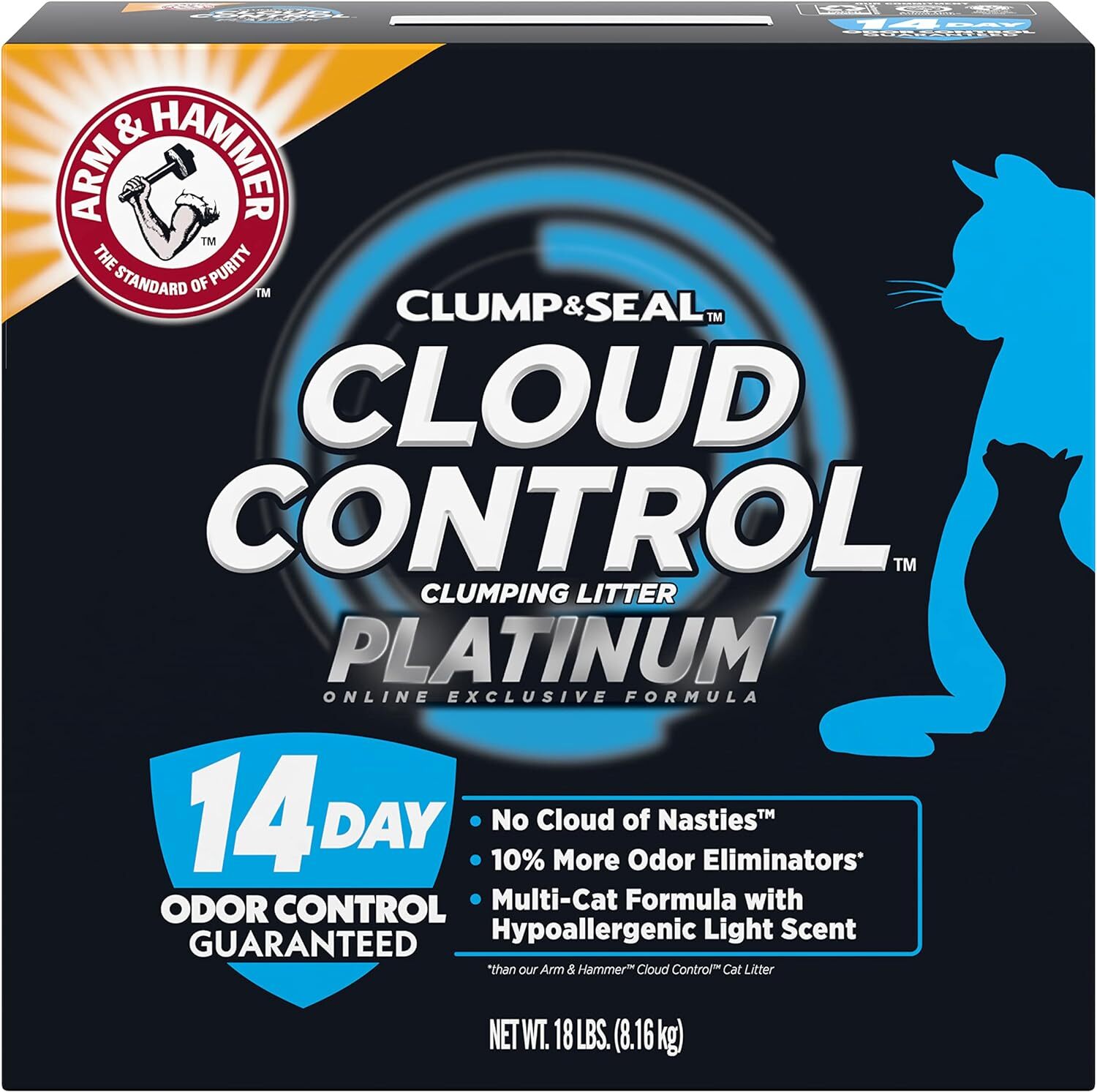 Cloud Control Platinum Multi-Cat Clumping Litter Hypoallergenic Light Scent Odor-image