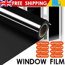 Total Blackout Privacy Glass Window Film Block Out 100% Light Black Tint Tinting