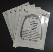 5 Packs Dental Orthodontic Thermal Activated Niti Arch Wires Rectangular Nature