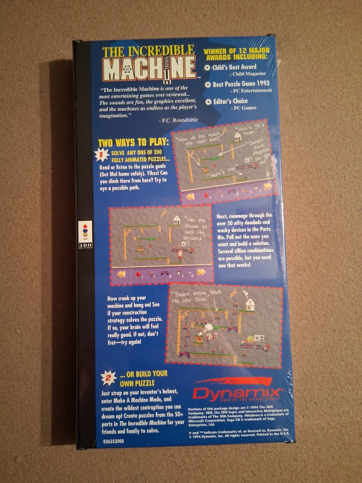 Incredible Machine (3DO, 1994) Brand New Sealed 3d0 Puzzle Game Clean - Image 2 of 4