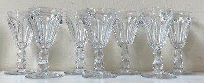 Set of 7 Heisey COLONIAL-CLEAR (STEM 300/300-1/2) Cordials Marked EXCELLENT