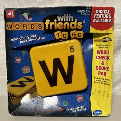 Words With Friends Zynga To Go Take Along and Play Anywhere by Hasbro BN15