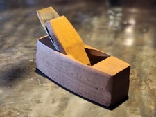Antique Wood Block Hand Plane Auburn Tool Co Rustic Vintage Coffin Block Plane