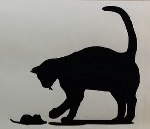 Détails Sur Sticker Chat Qui Samuse Avec Une Souris