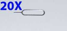 Lot of 20 Sim Card Tray Removal Eject Pin for Apple iPhone 5S SE 6 6S iPad 1 2 3