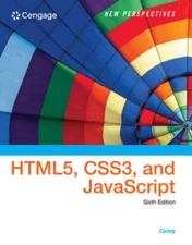 New Perspectives on HTML5, CSS3, and JavaScript - Paperback - VERY GOOD