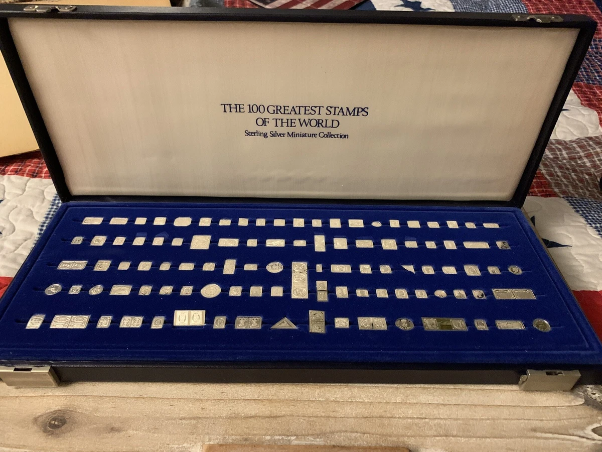 100 Greatest Stamps of the World Sterling Silver Miniature 