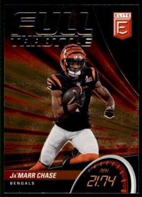 2022 Donruss Elite Full Throttle Green Ja'Marr Chase Cincinnati Bengals #FT7