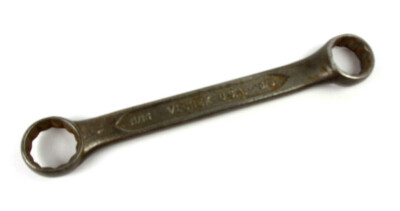 Vlchek 5/8'' X 11/16'' 12 Point Short Offset Box Wrench Forged Steel Vintage USA