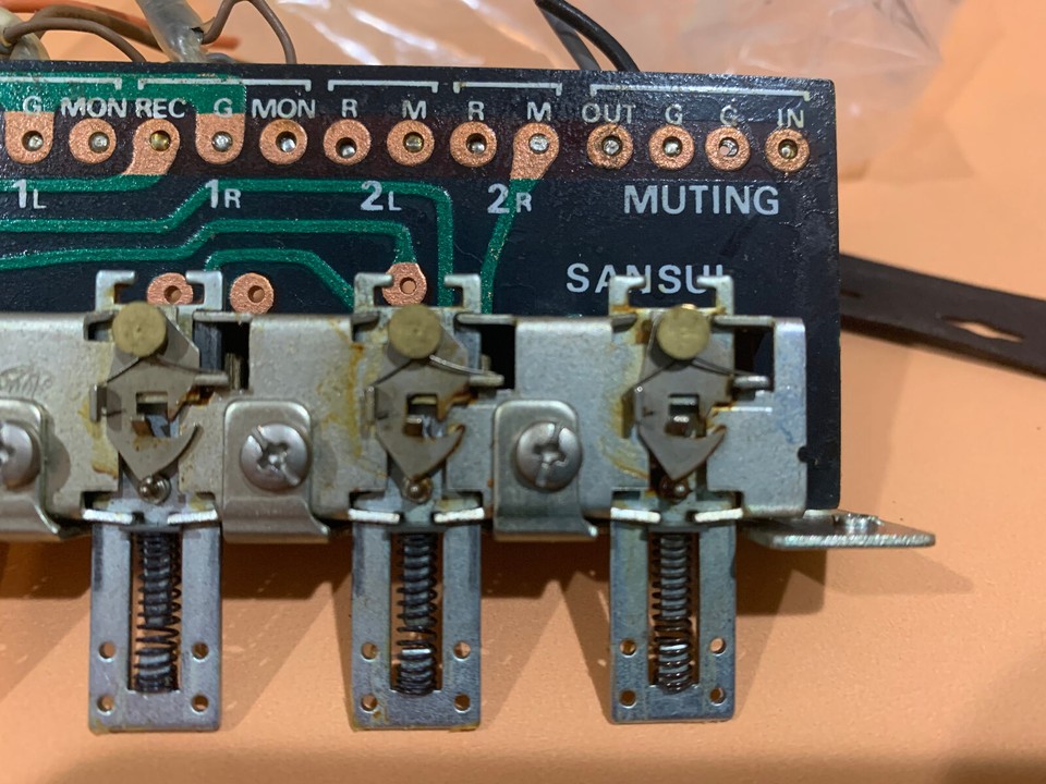 Sansui Eight Vintage Stereo Receiver Right Bank Switches Mono/ Tape ...