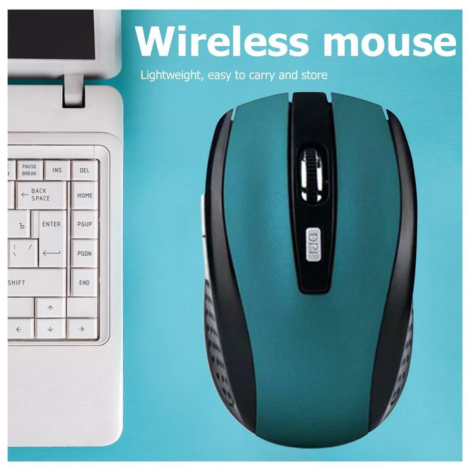 6 Keys 2.4G Wireless USB Receiver 2000DPI Optical Mouse for Laptop Notebook PC - Image 3 of 4