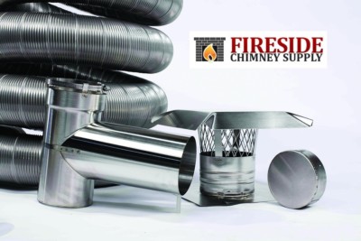 4 ''x  20' 304 Stainless Steel Flexible Chimney Liner Pellet Tee Kit .006 Thick