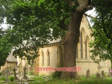 PHOTO  ST. PETERS CHURCH FORDCOMBE  ON SPRING HILL.WITH LARGE OAK TREE IN THE CH