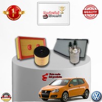 Set Service 4 Filter VW Golf V 1.6 FSI 85KW 115CV Von 2003-> 2009