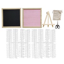 Double Sided Felt Letter Board Changeable Wooden Message Board With 340 Letters