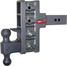 GEN-Y GH-924 MEGA-Duty Adjustable 6" Offset Drop Hitch - GH-061 Dual-Ball