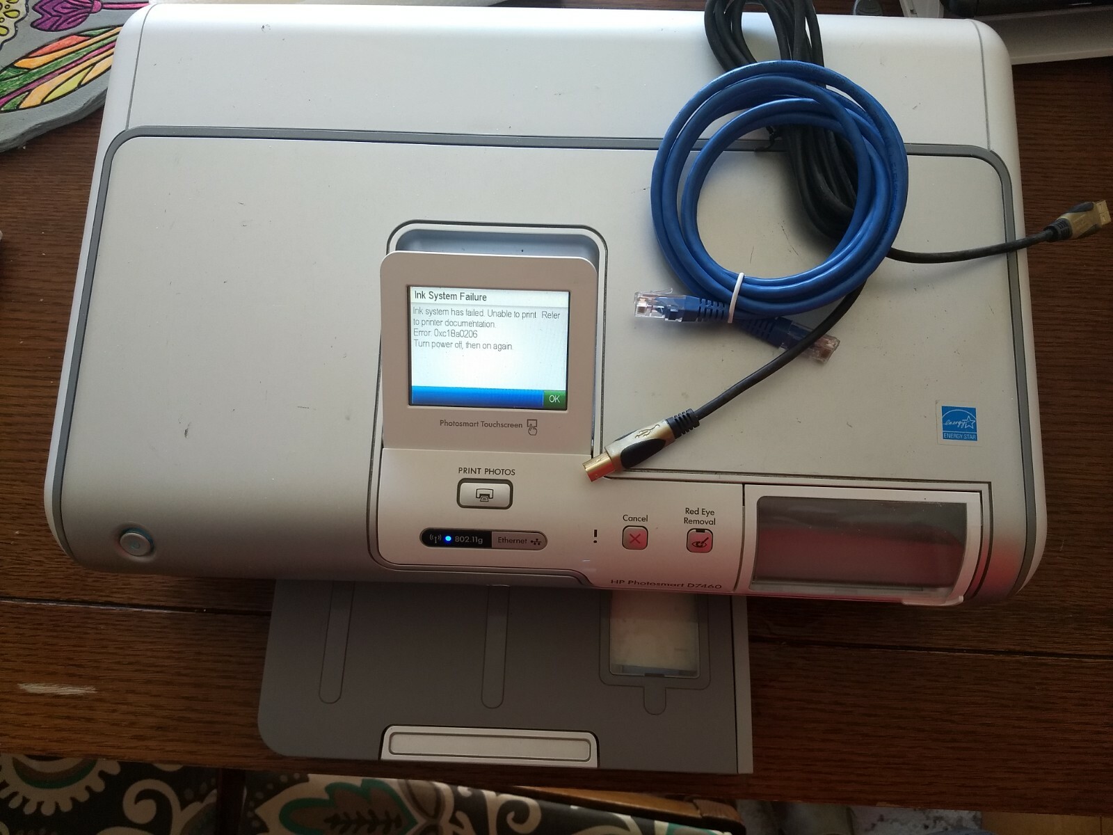 hp 6600 printer failure